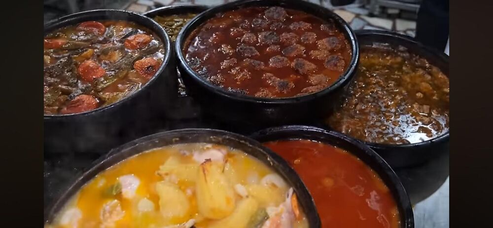 Rotating selection of Mediterranean stews at Troy